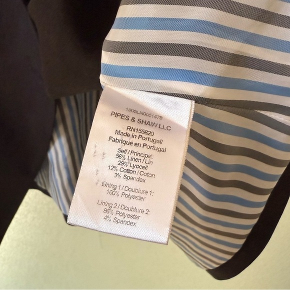 VERONICA BEARD Empire Linen Dickey Jacket Black Sz 14 - Picture 11 of 12